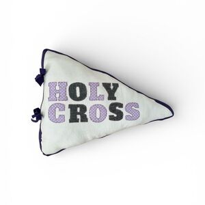 College of Holy Cross Pennant Pillow